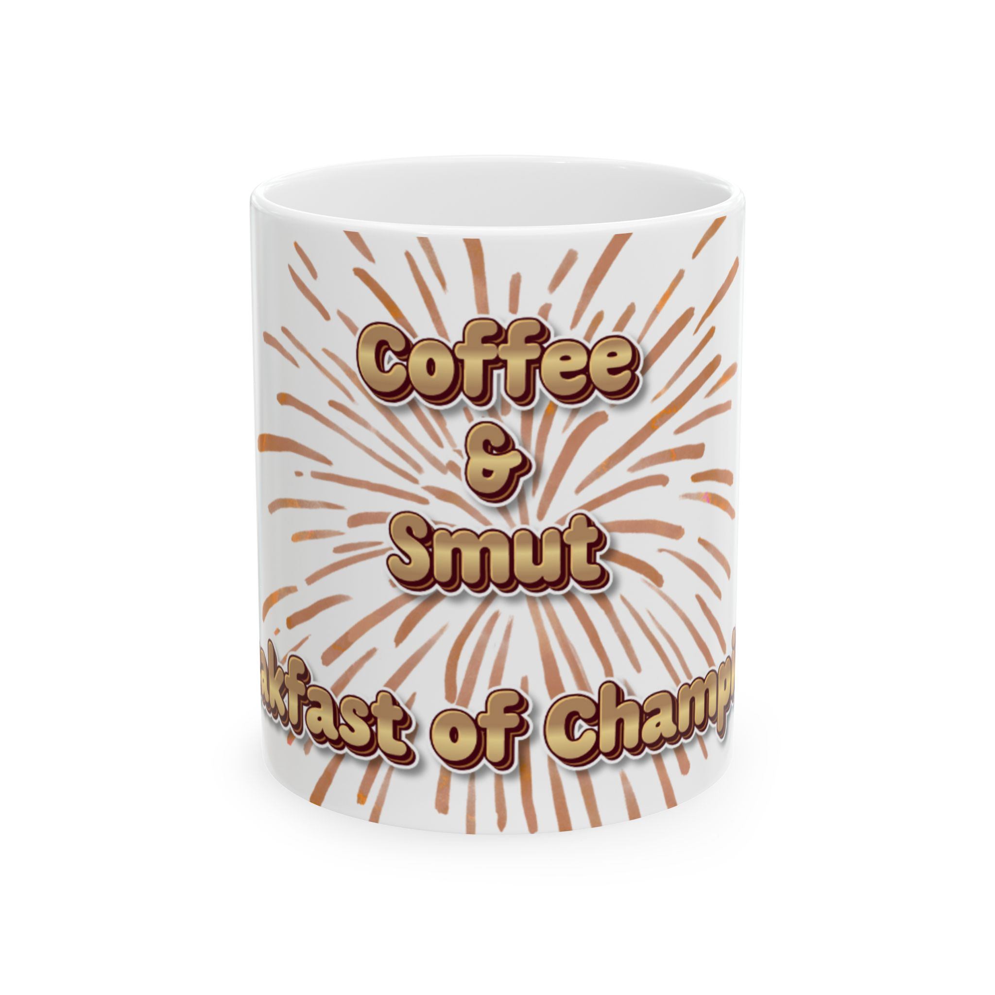White Coffee and Smut Ceramic Mug, (11oz)