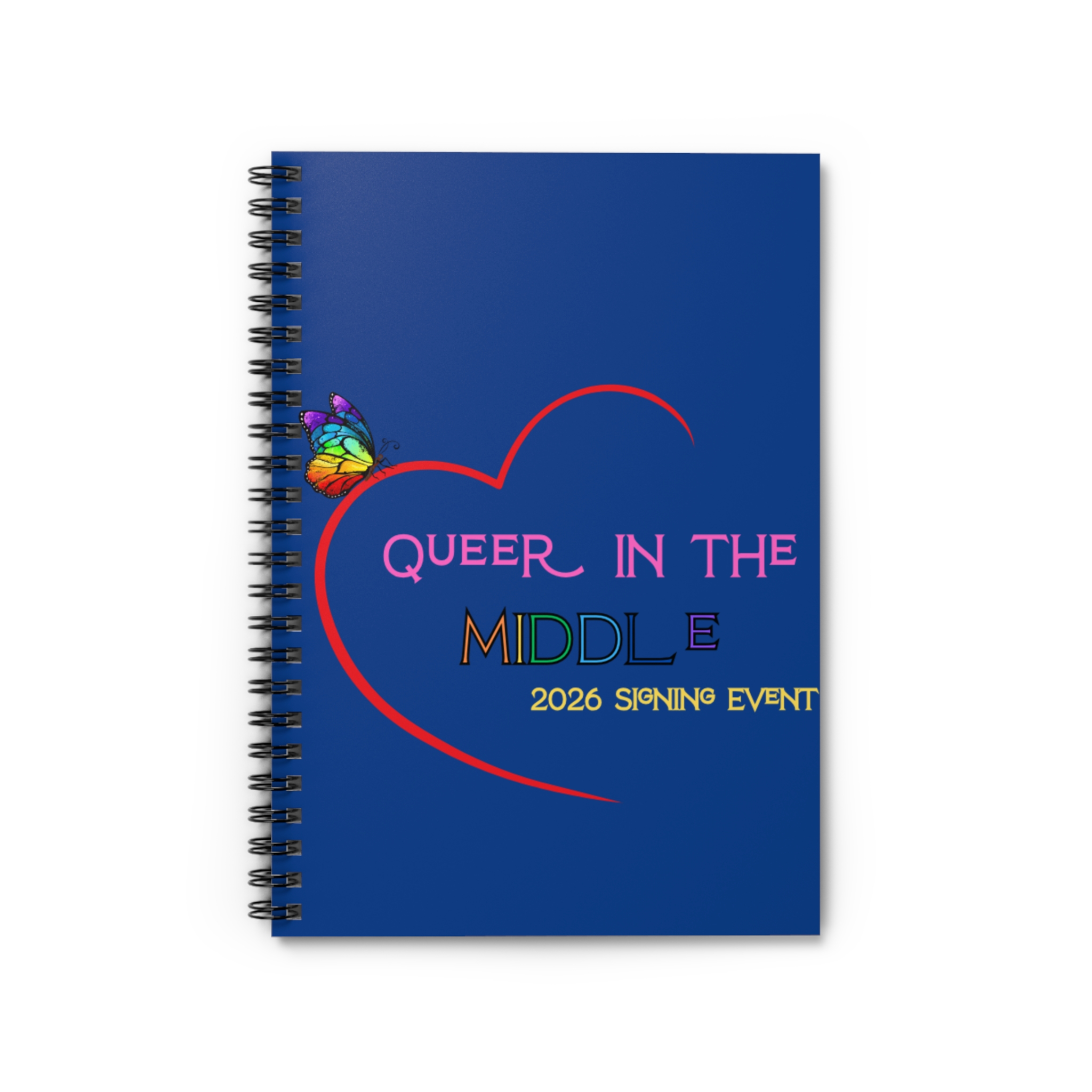 Blue QITM Logo Spiral Notebook - Ruled Line