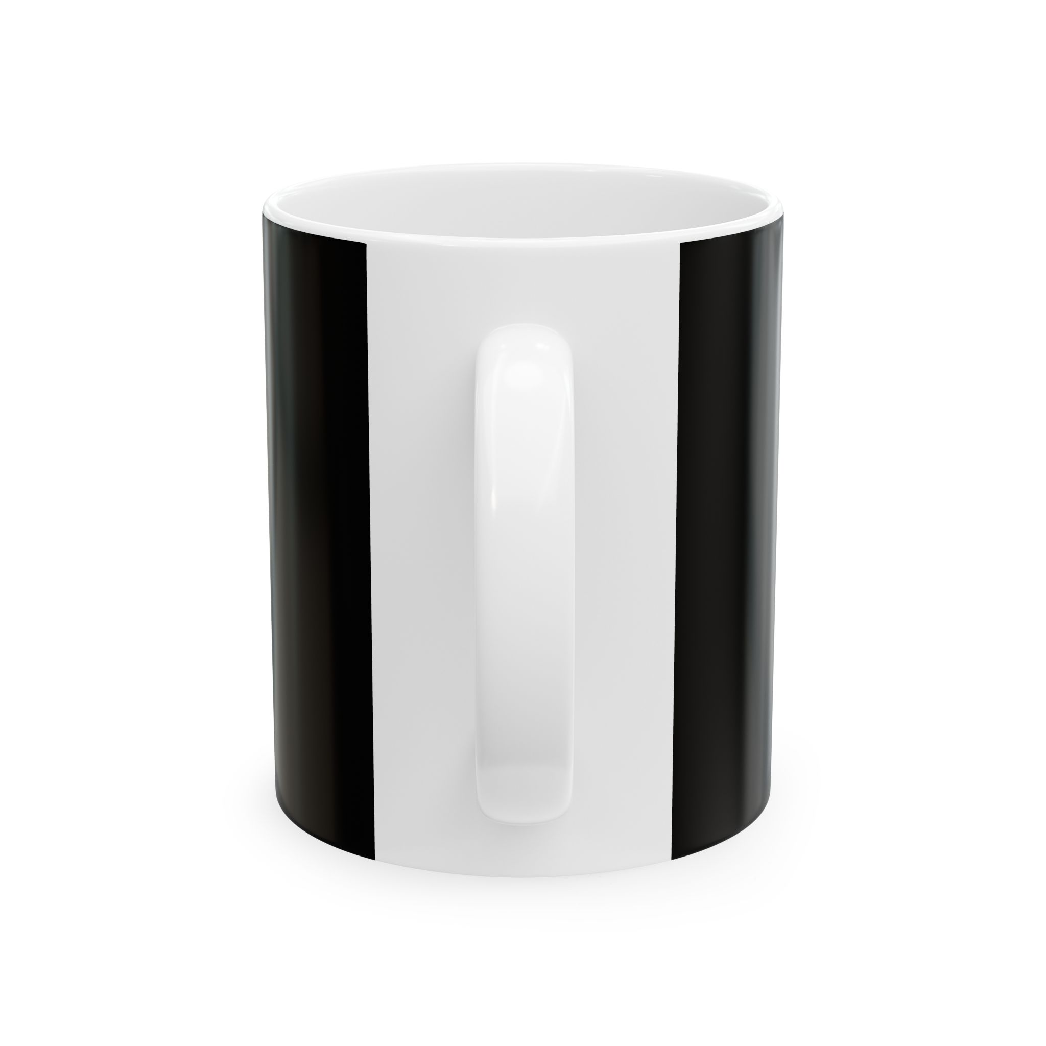 Black/White QITM Logo Ceramic Mug, (11oz, 15oz) - Image 2
