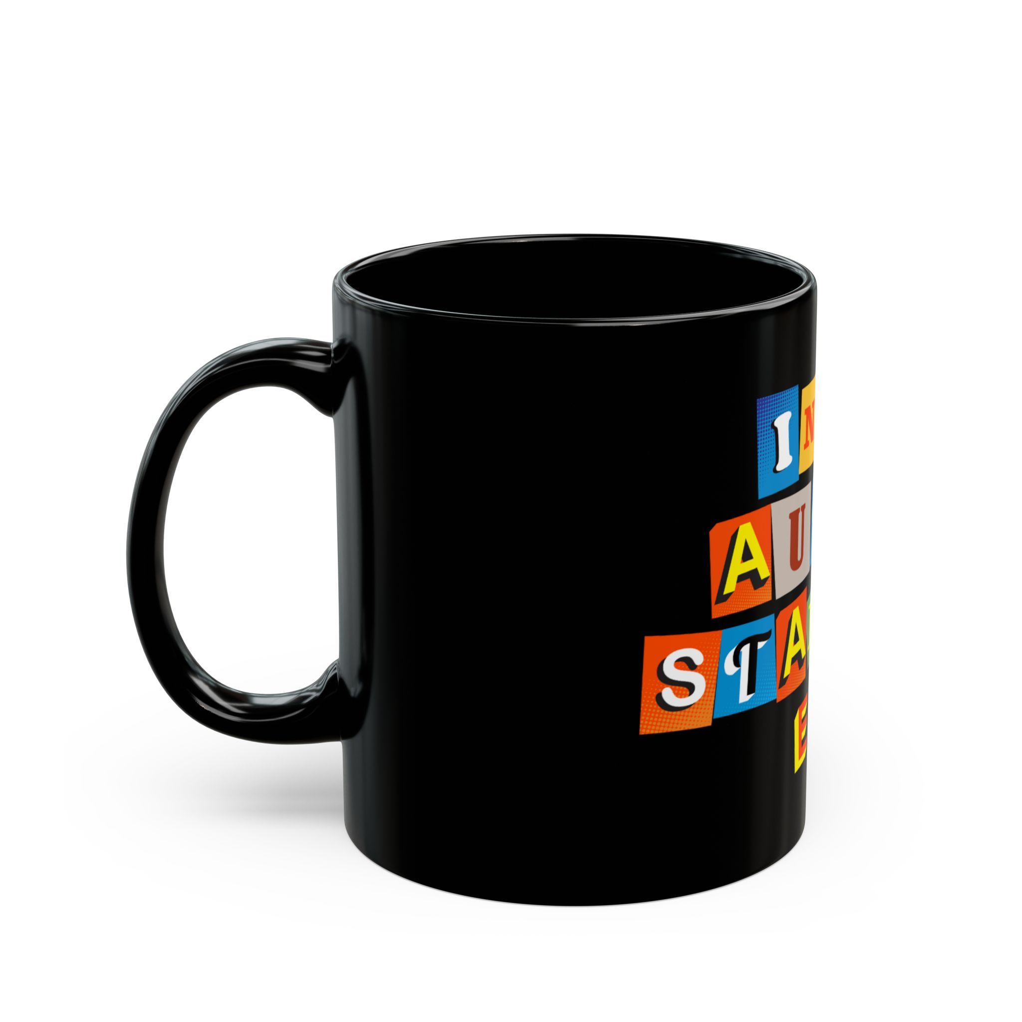 Author Stalking Era Black Mug (11oz) - Image 3