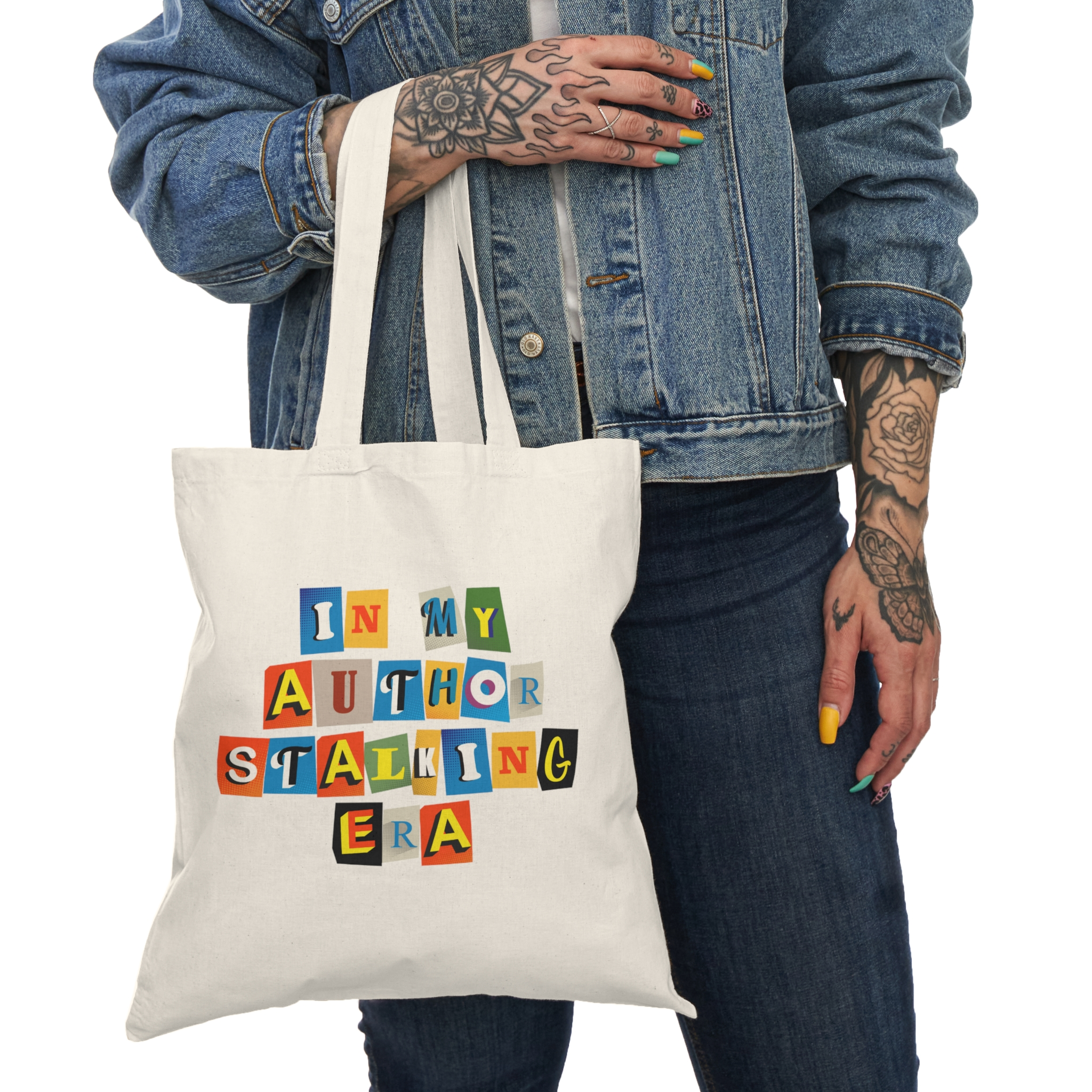 Author Stalking Era Natural Tote Bag - Image 4
