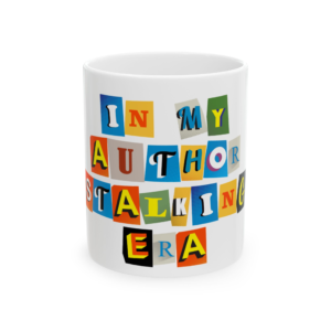 White Author Stalking Era Ceramic Mug, (11oz)