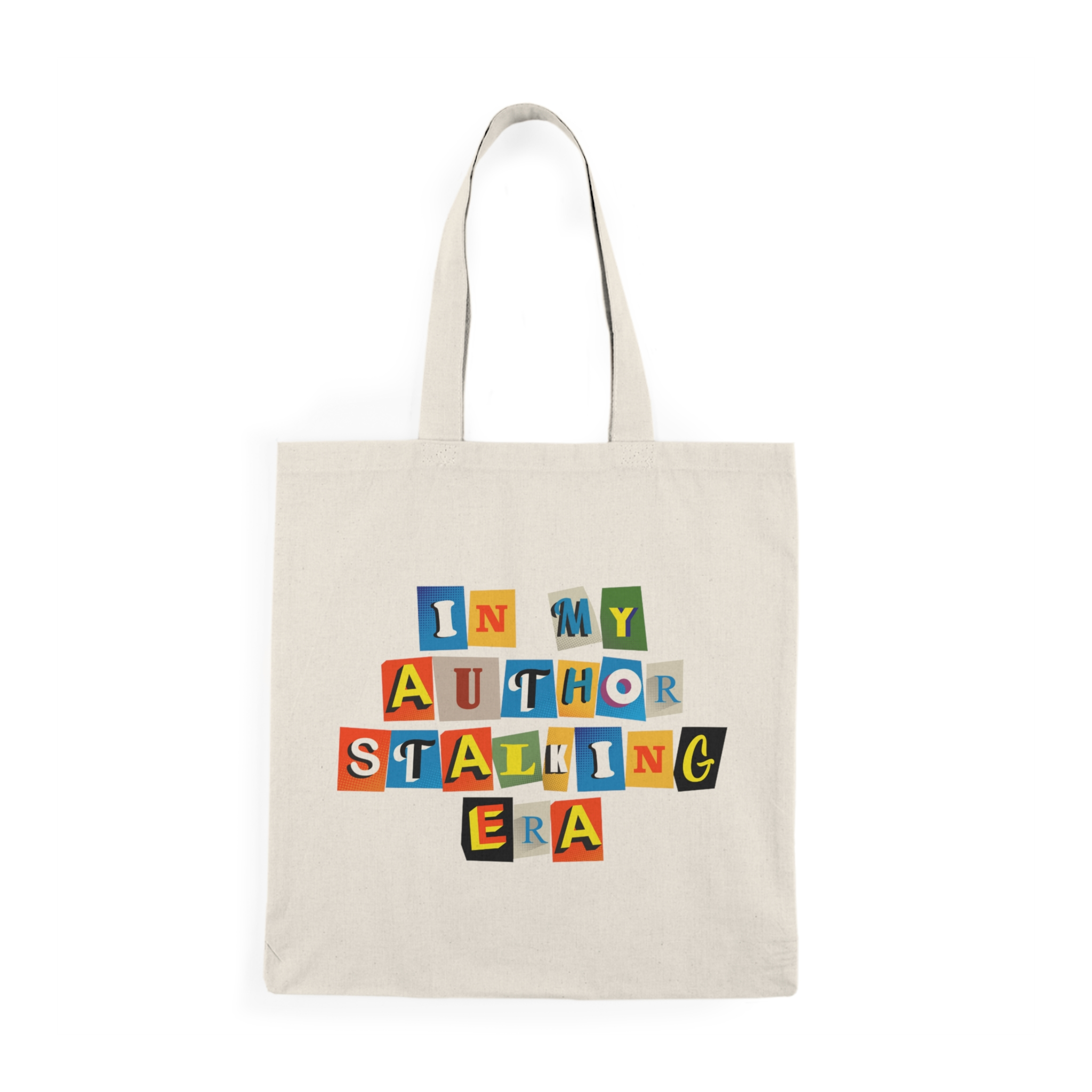 Author Stalking Era Natural Tote Bag - Image 3
