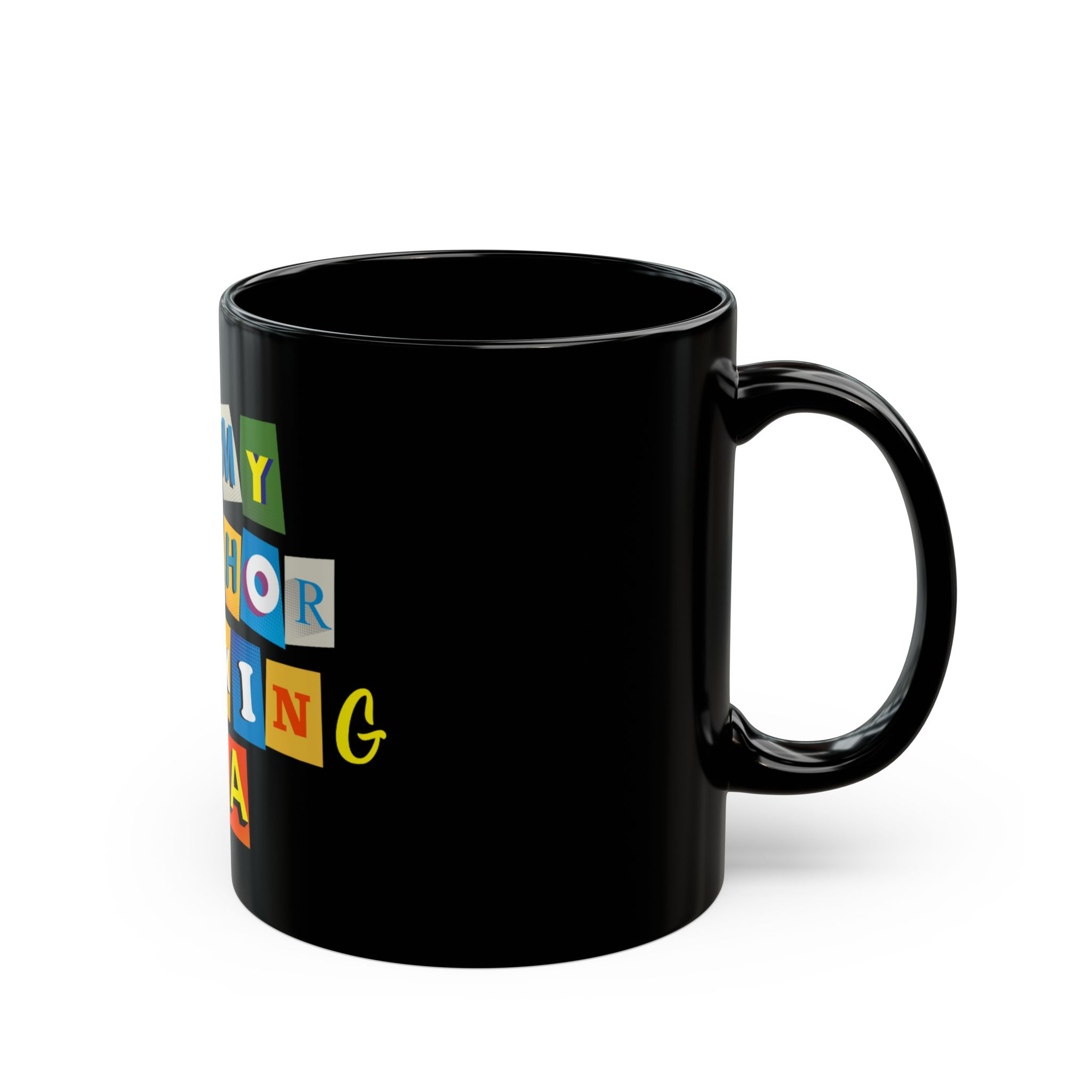 Author Stalking Era Black Mug (11oz) - Image 2