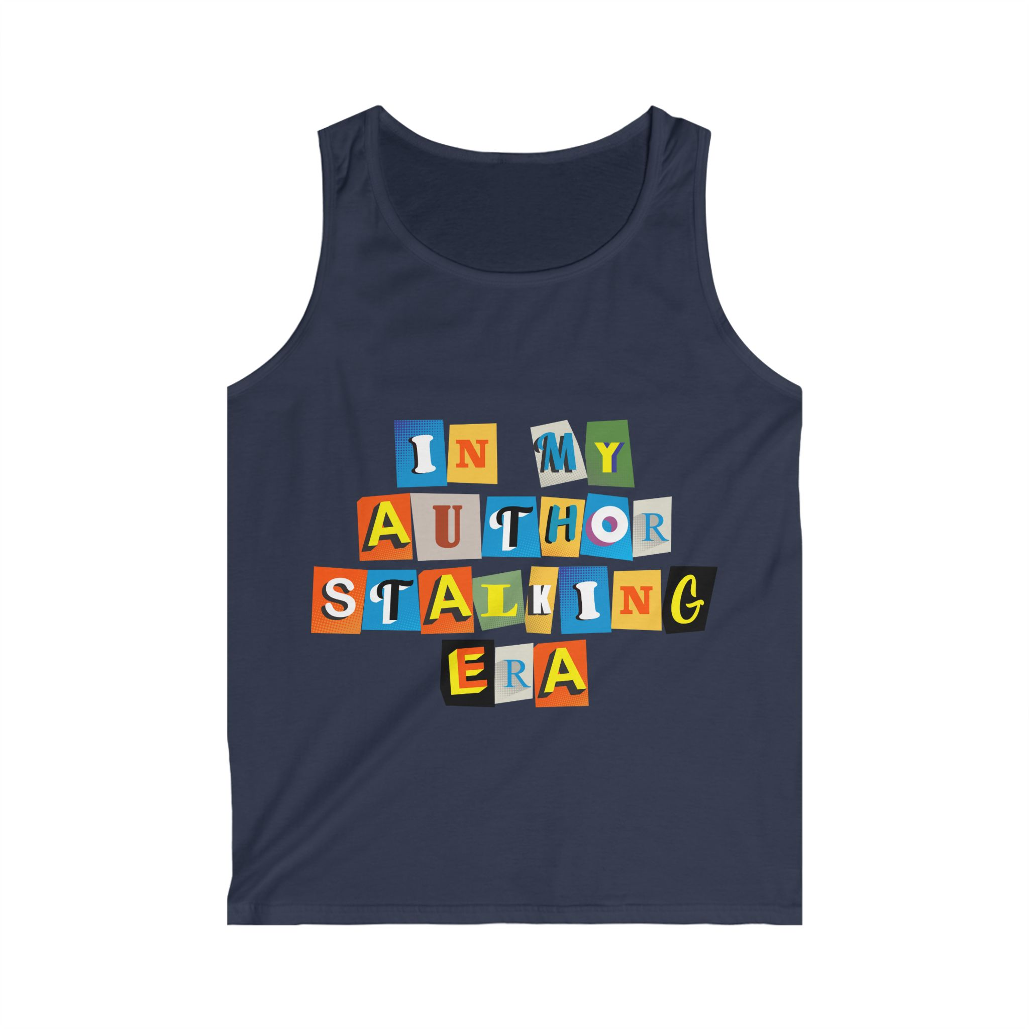 Author Stalking Era Men's Softstyle Tank Top - Image 9