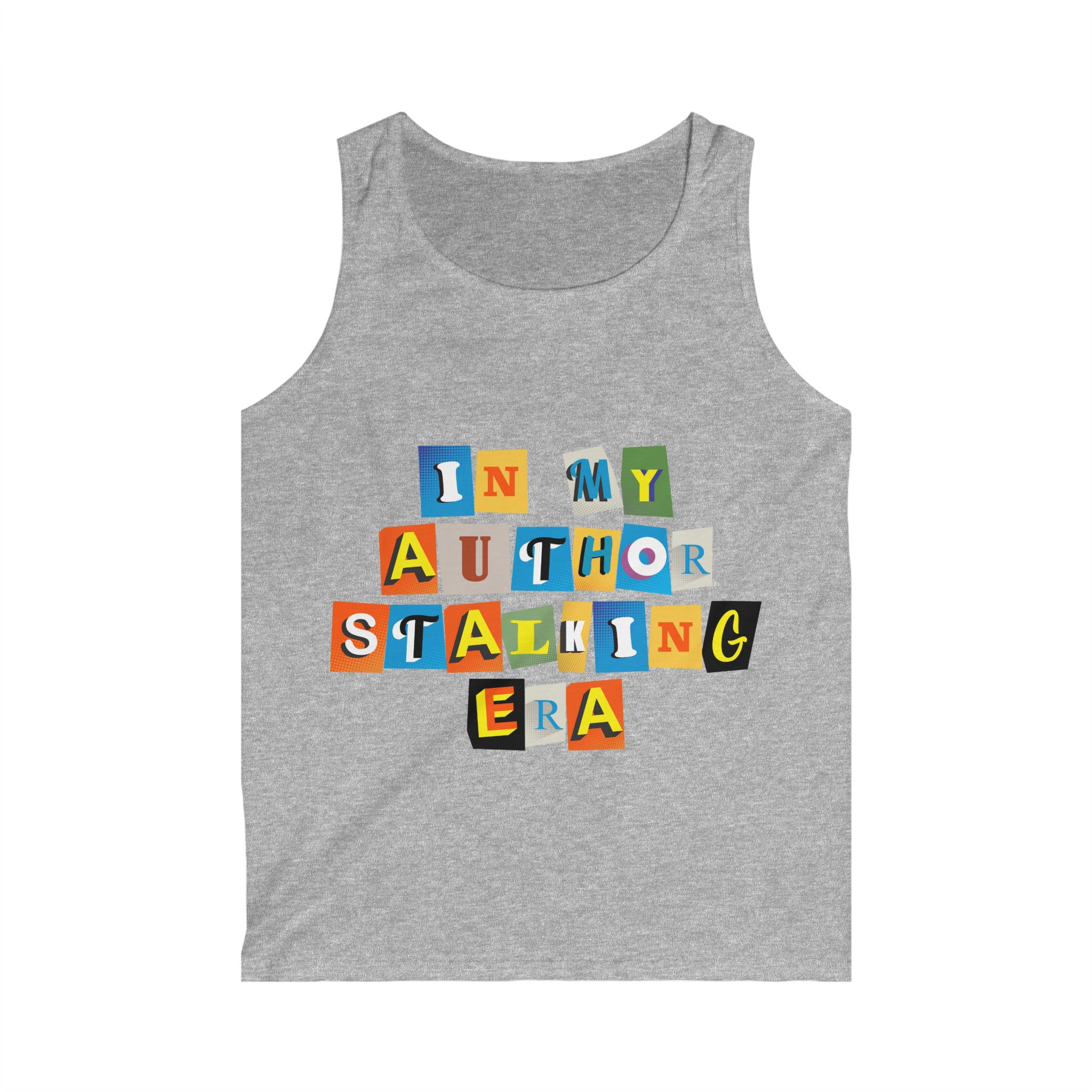 Author Stalking Era Men's Softstyle Tank Top - Image 5